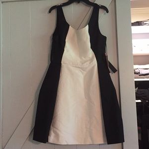 Black and white dress.